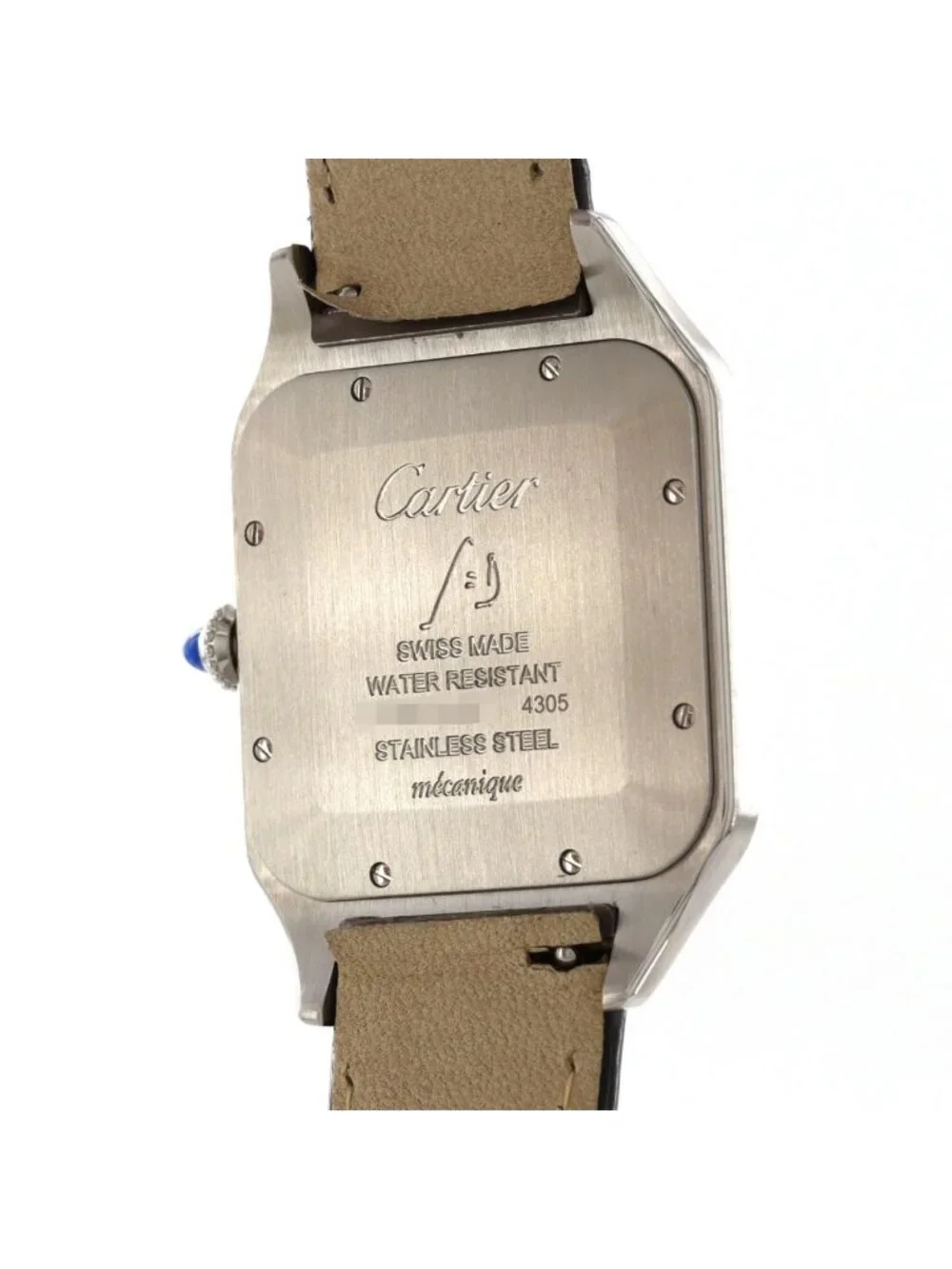 Cartier Santos Dumont XL 2 Stainless Steel Pink Gold Manual Wind